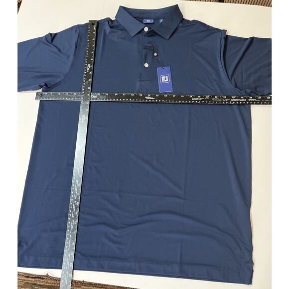 Foot Joy Men’s Navy Short Sleeve Golf Polo XL NEW With Tags - Picture 4 of 6